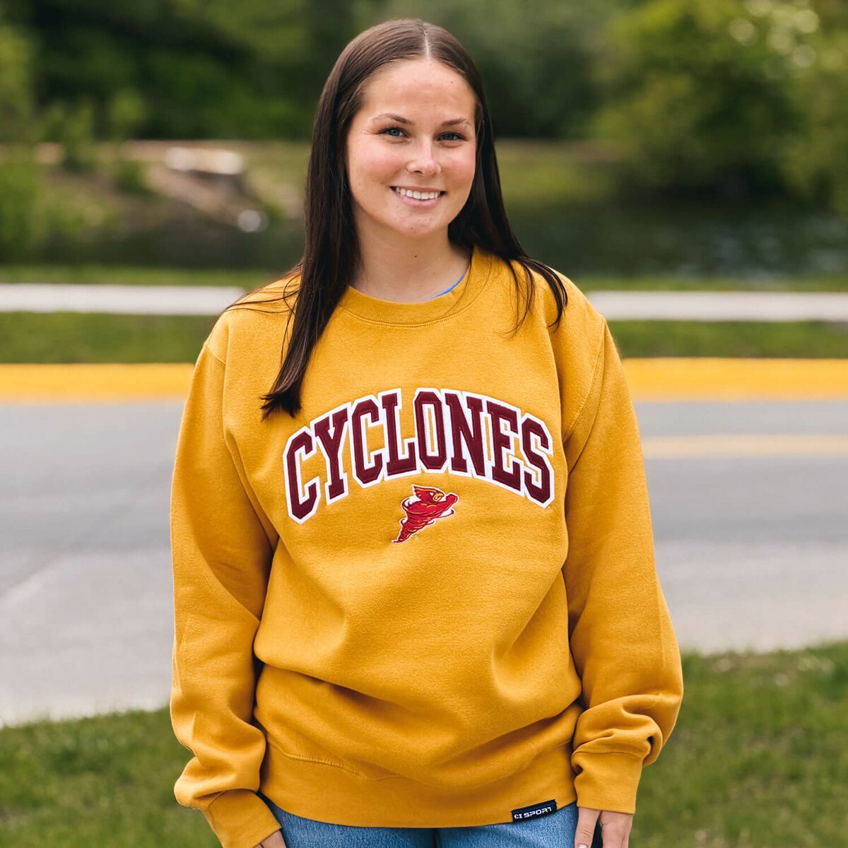 CI Sport Punching Cy Gold Crewneck Sweatshirt